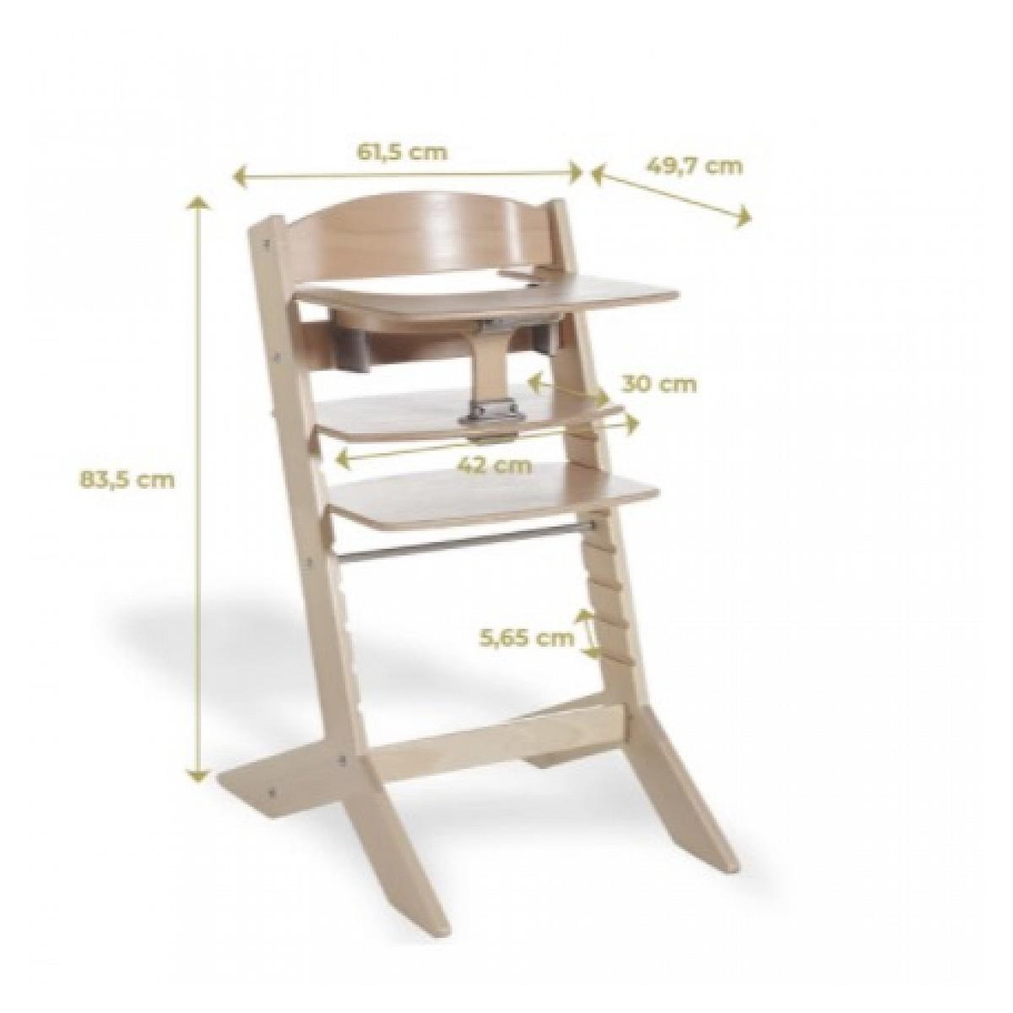 Voir la diapositive 3 : GEUTHER Chaise haute evolutive SYT Arceau Inclus