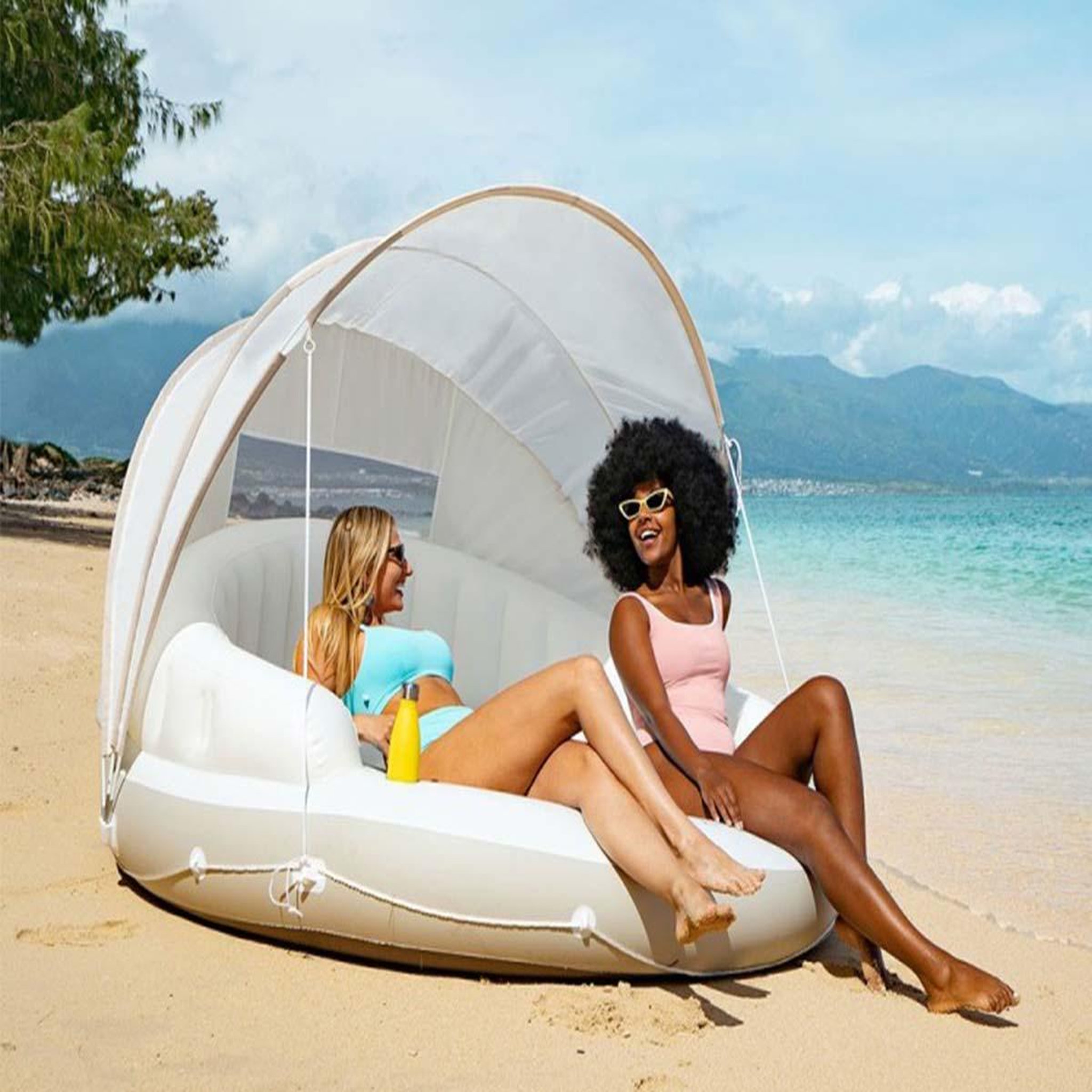 Voir la diapositive 4 : INTEX Ilot flottant Lounge Caraïbes - Intex