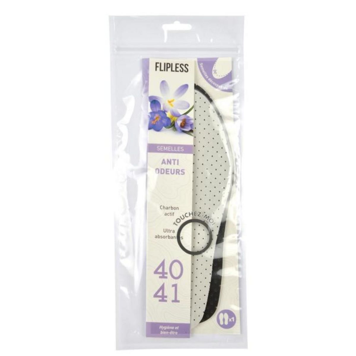 Paris Prix Semelles Chaussures  Anti Odeurs  Taille 40/41 Gris