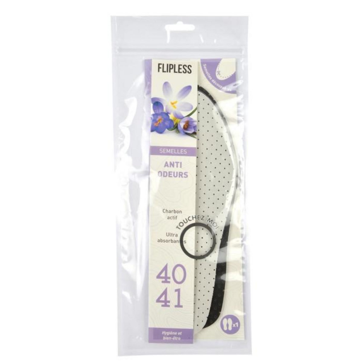 Paris Prix Semelles Chaussures  Anti Odeurs  Taille 40/41 Gris