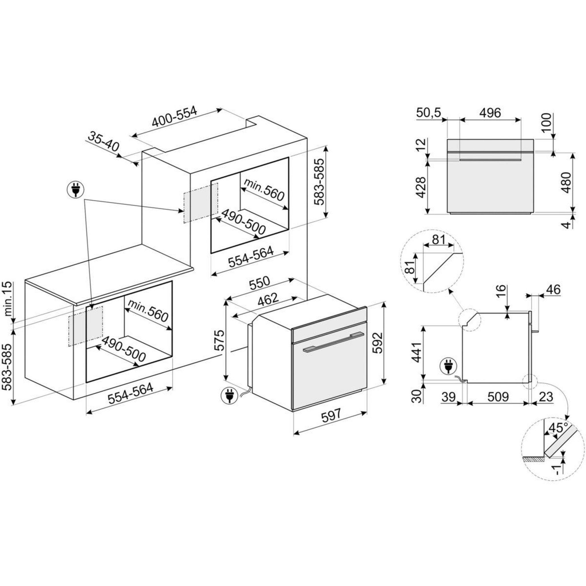Voir la diapositive 5 : SMEG Four encastrable SFP6101TB3