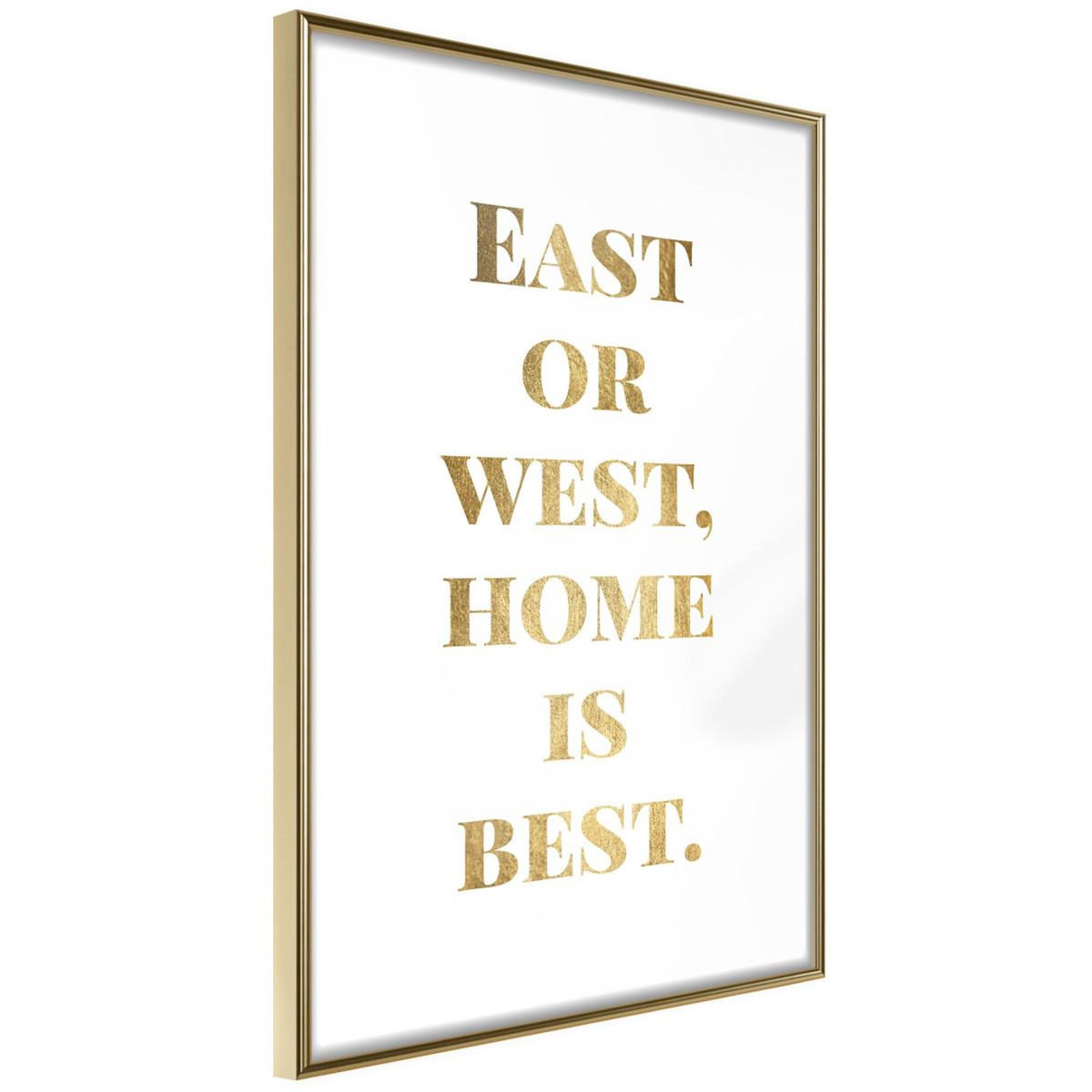 Paris Prix Affiche Murale Encadrée  Home Is Best Gold
