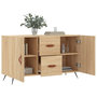 Voir la diapositive 4 : VIDAXL Buffet chene sonoma 100x36x60 cm bois d'ingenierie