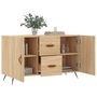Voir la diapositive 4 : VIDAXL Buffet chene sonoma 100x36x60 cm bois d'ingenierie