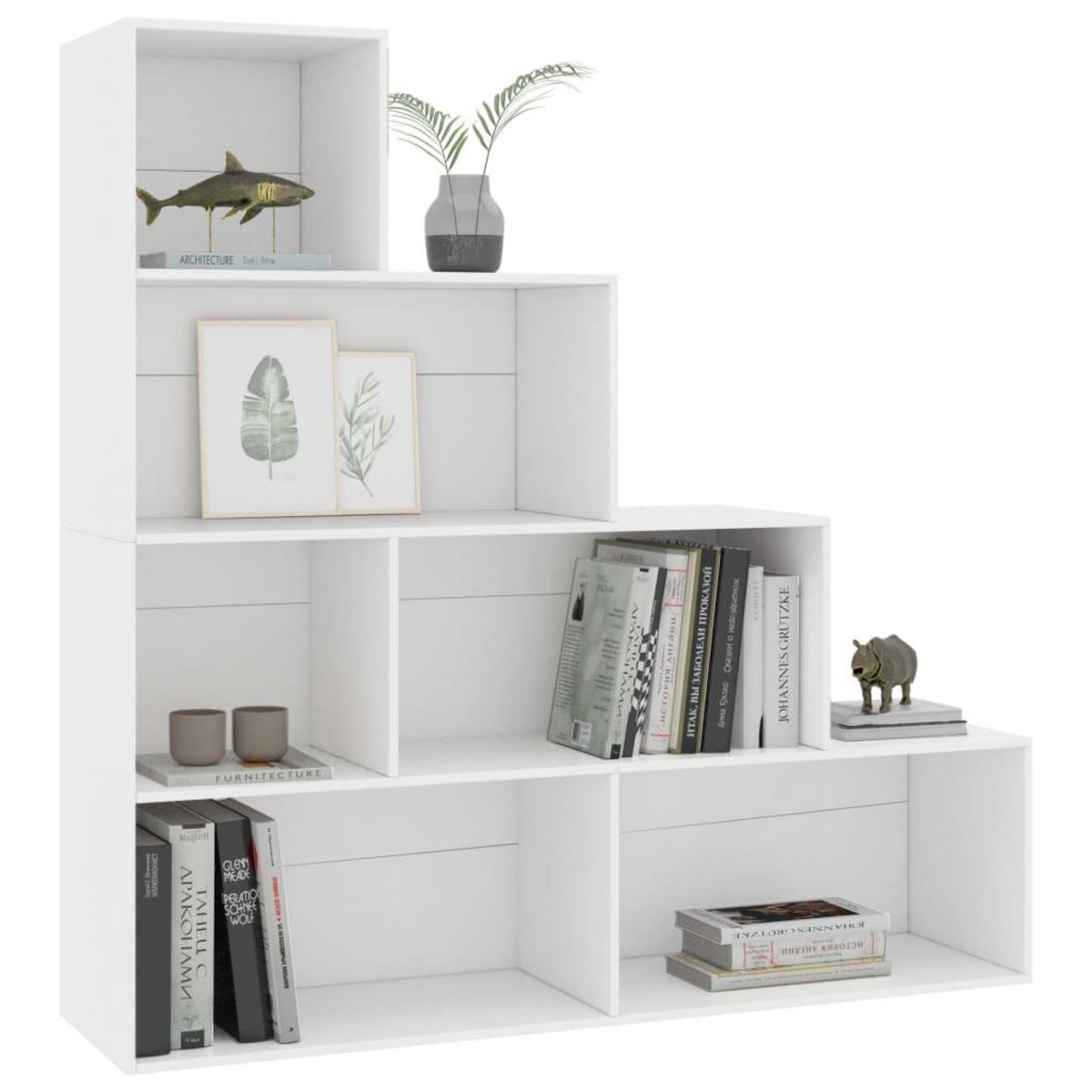VIDAXL Bibliotheque/Cloison Blanc 155x24x160 cm Bois d'ingenierie