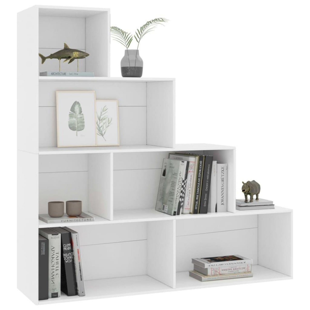 VIDAXL Bibliotheque/Cloison Blanc 155x24x160 cm Bois d'ingenierie