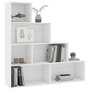 Voir la diapositive 3 : VIDAXL Bibliotheque/Cloison Blanc 155x24x160 cm Bois d'ingenierie
