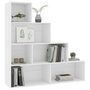 Voir la diapositive 3 : VIDAXL Bibliotheque/Cloison Blanc 155x24x160 cm Bois d'ingenierie