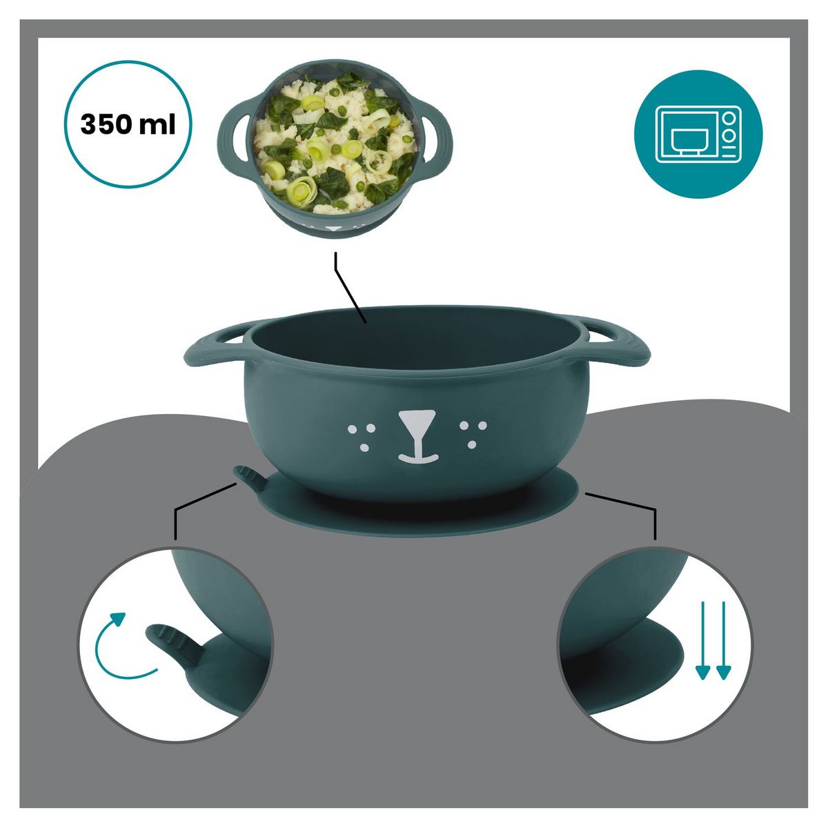 BABYMOOV Kit repas en silicone FIRST'ISY