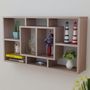 Voir la diapositive 5 : VIDAXL Etagere murale 8 compartiments Couleur de chene