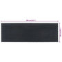 Voir la diapositive 6 : VIDAXL Tapis de porte gris fonce 100x300 cm fibre de coco touffete