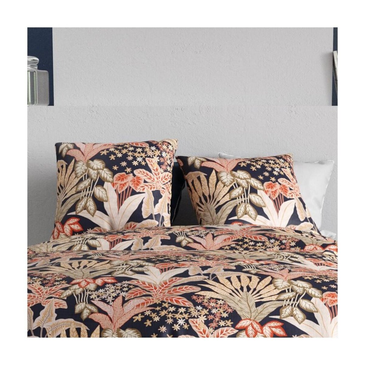 ATELIER DU COTON Housse de couette 240x220 LOUISIANE + 2 taies coton 57 fils