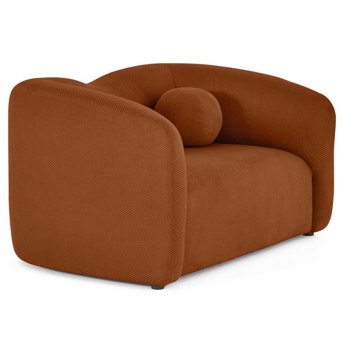 LISA DESIGN Charles - canapé droit 2 places en velours texturé