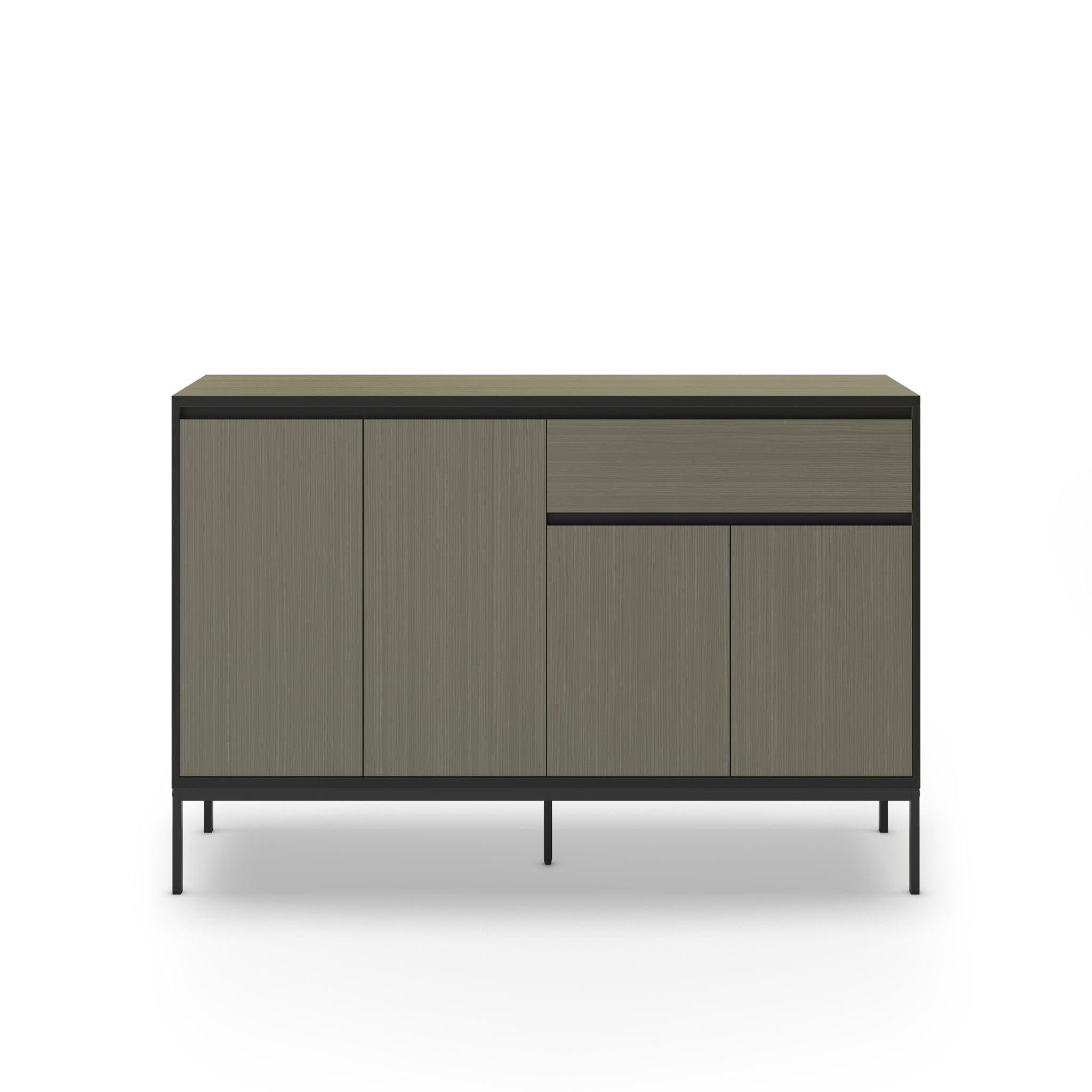 Voir la diapositive 1 : CASANOVA PARIS Vana - buffet 4 portes 180cm en mélamine