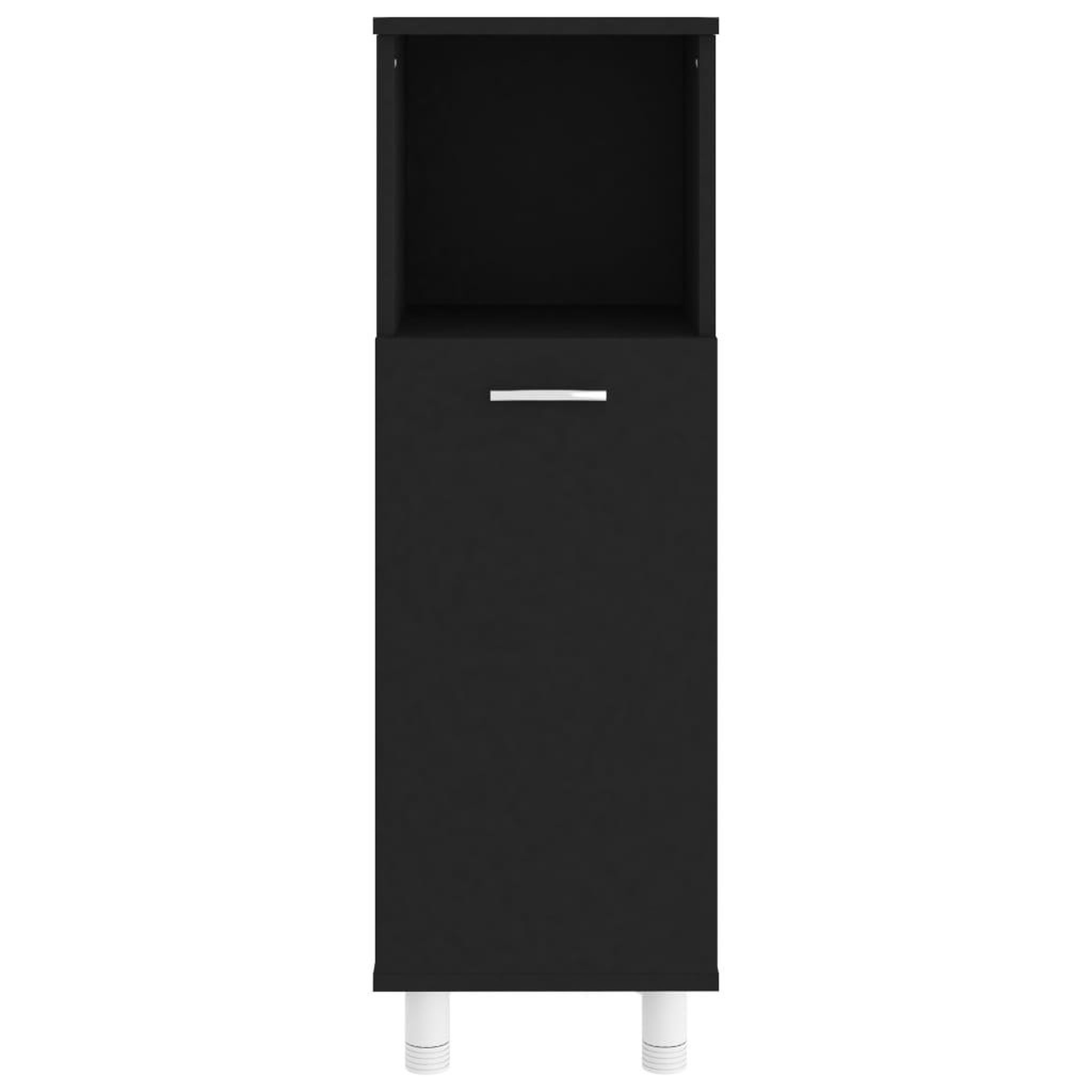 Voir la diapositive 5 : VIDAXL Armoire de salle de bain Noir 30x30x95 cm Agglomere