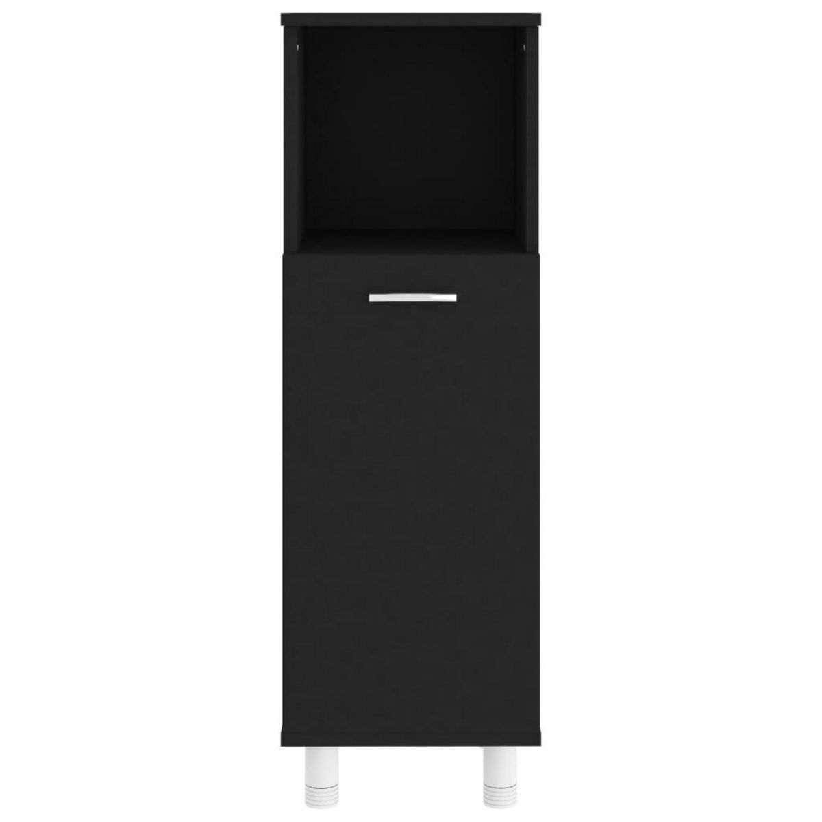 VIDAXL Armoire de salle de bain Noir 30x30x95 cm Agglomere