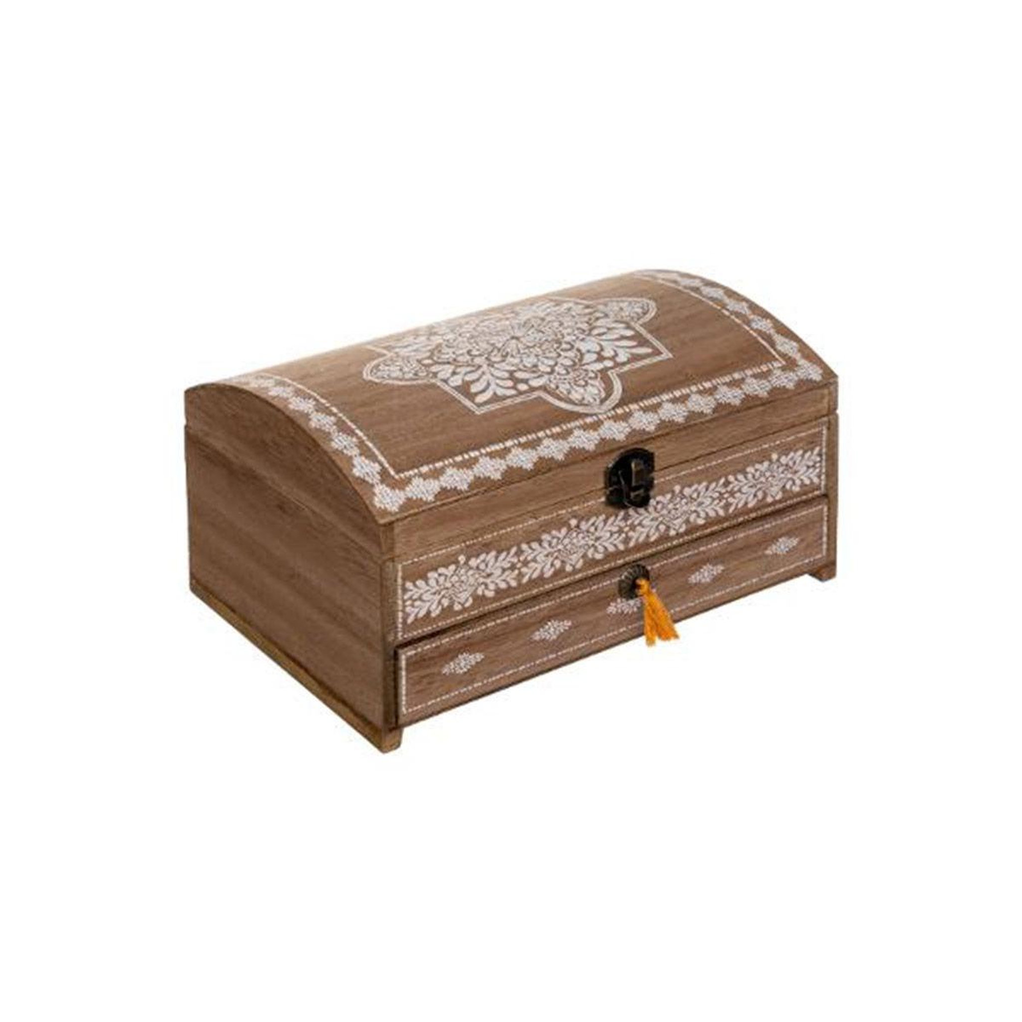 Voir la diapositive 1 : ATMOSPHERA Boîte à couture déco  idylle folk  25cm naturel