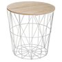 Voir la diapositive 1 : ATMOSPHERA Table d'Appoint Design  Kumi  41cm Gris