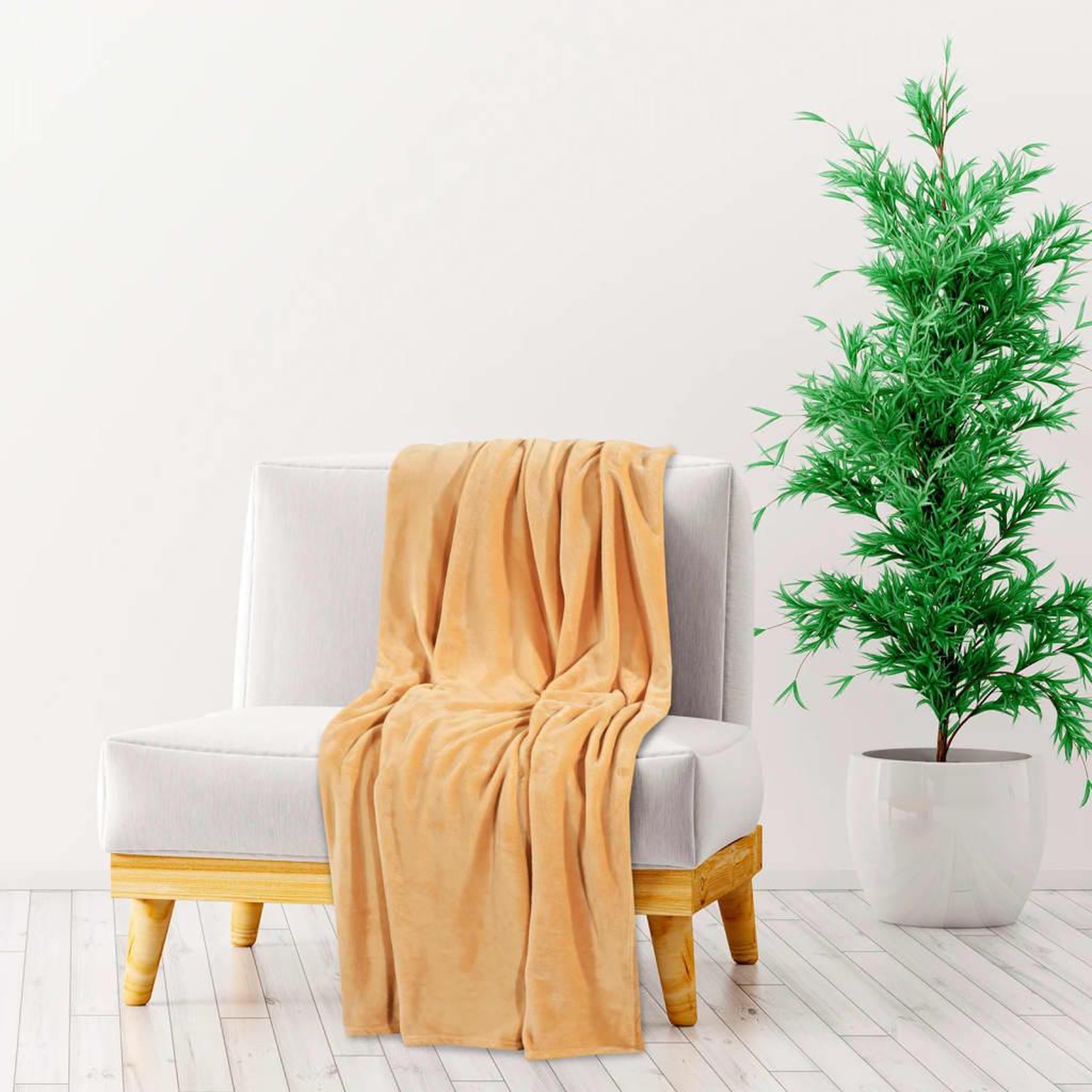 VIDAXL Couverture brume du desert 130x170 cm polyester