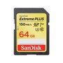SANDISK Carte SD Extreme Plus SDXC 64 Go
