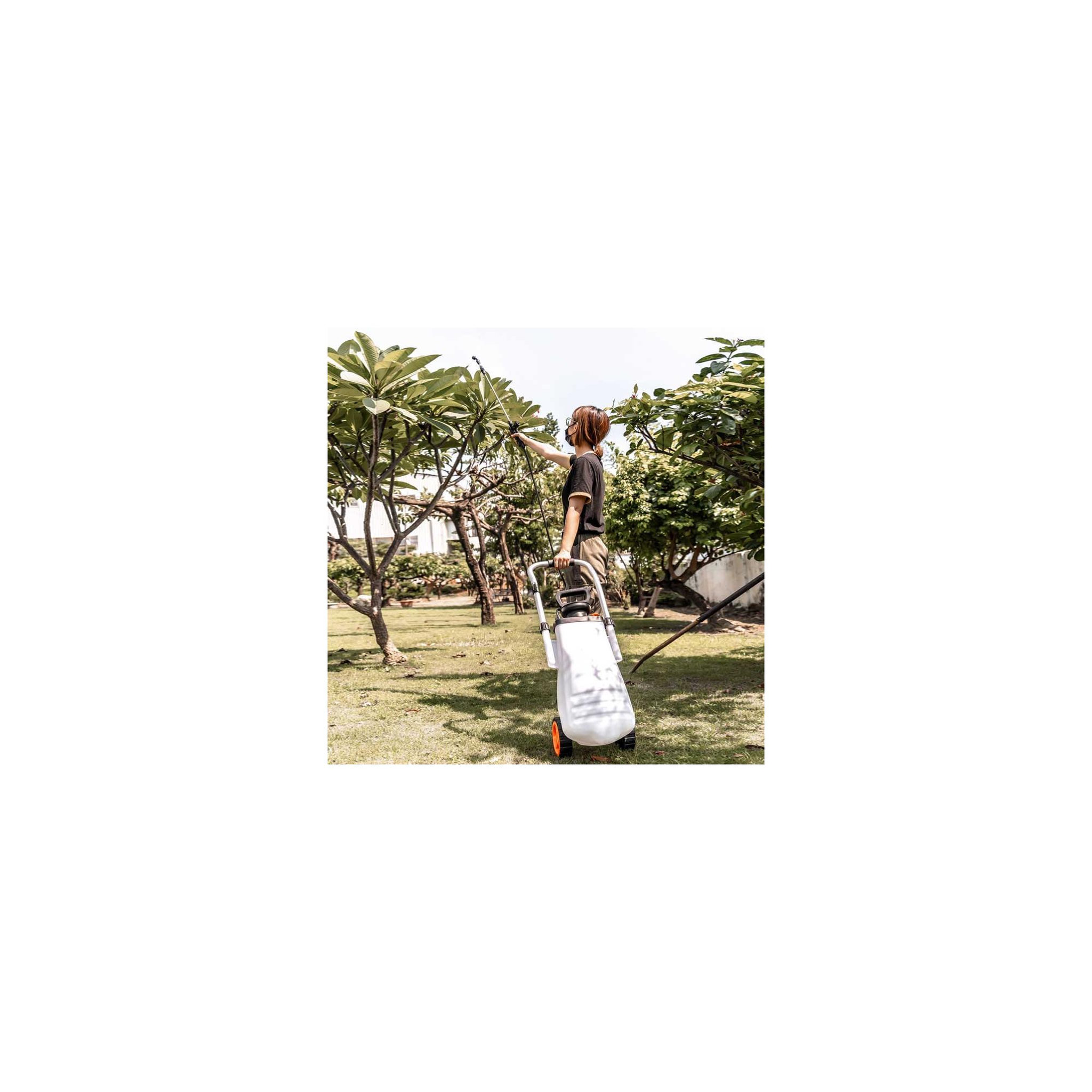 Voir la diapositive 4 : SUAN Pulvérisateur pour jardin - Suan - Avec roue et lance télescopique - Contenance : 12 Litres