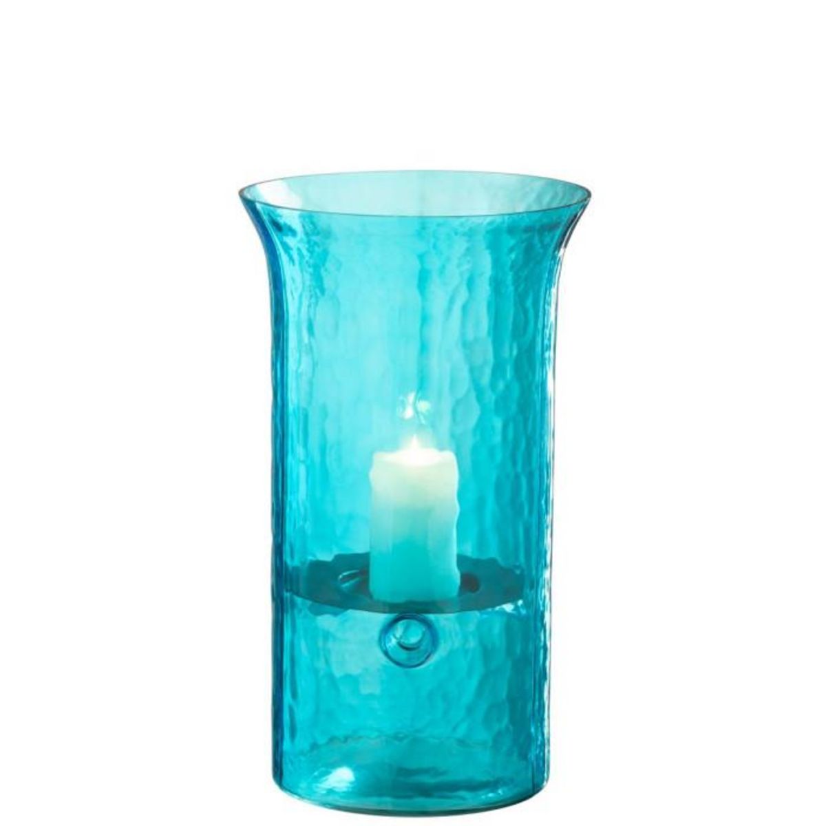 Paris Prix Photophore Étroit en Verre  Tarifa  34cm Bleu Azur