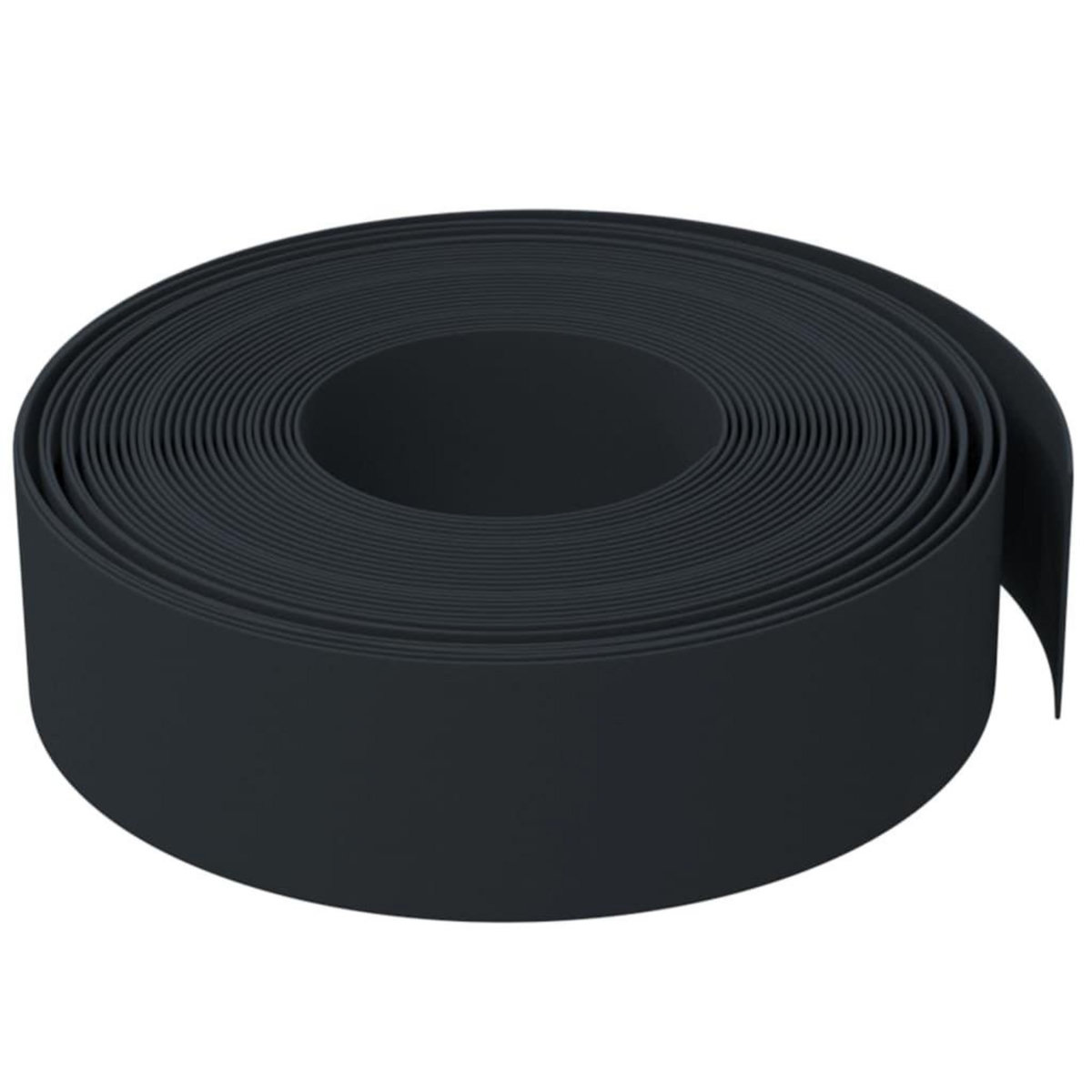 VIDAXL Bordure de jardin noir 10 m 15 cm polyethylene
