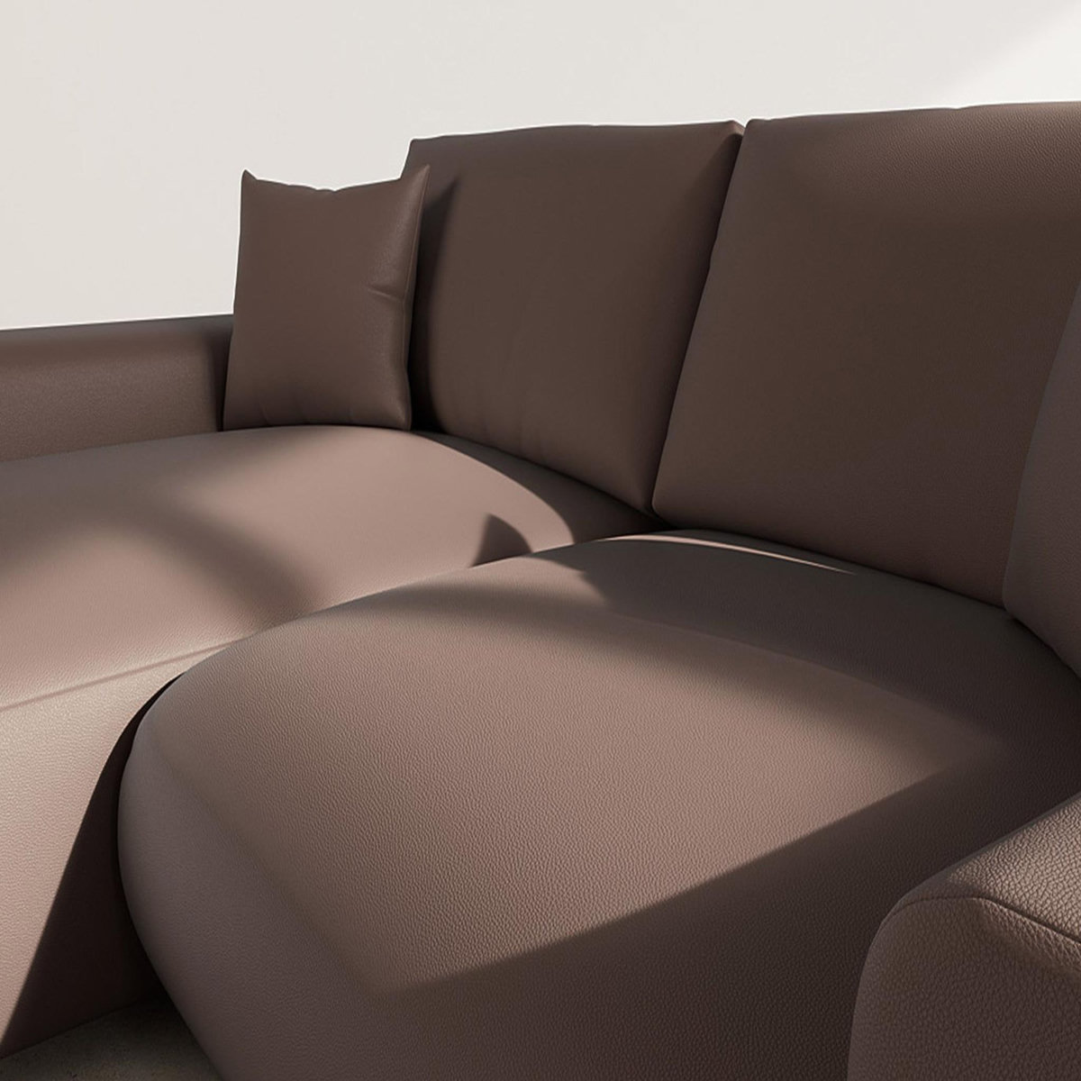 LISA DESIGN Garance - canapé d'angle réversible 4 places en simili