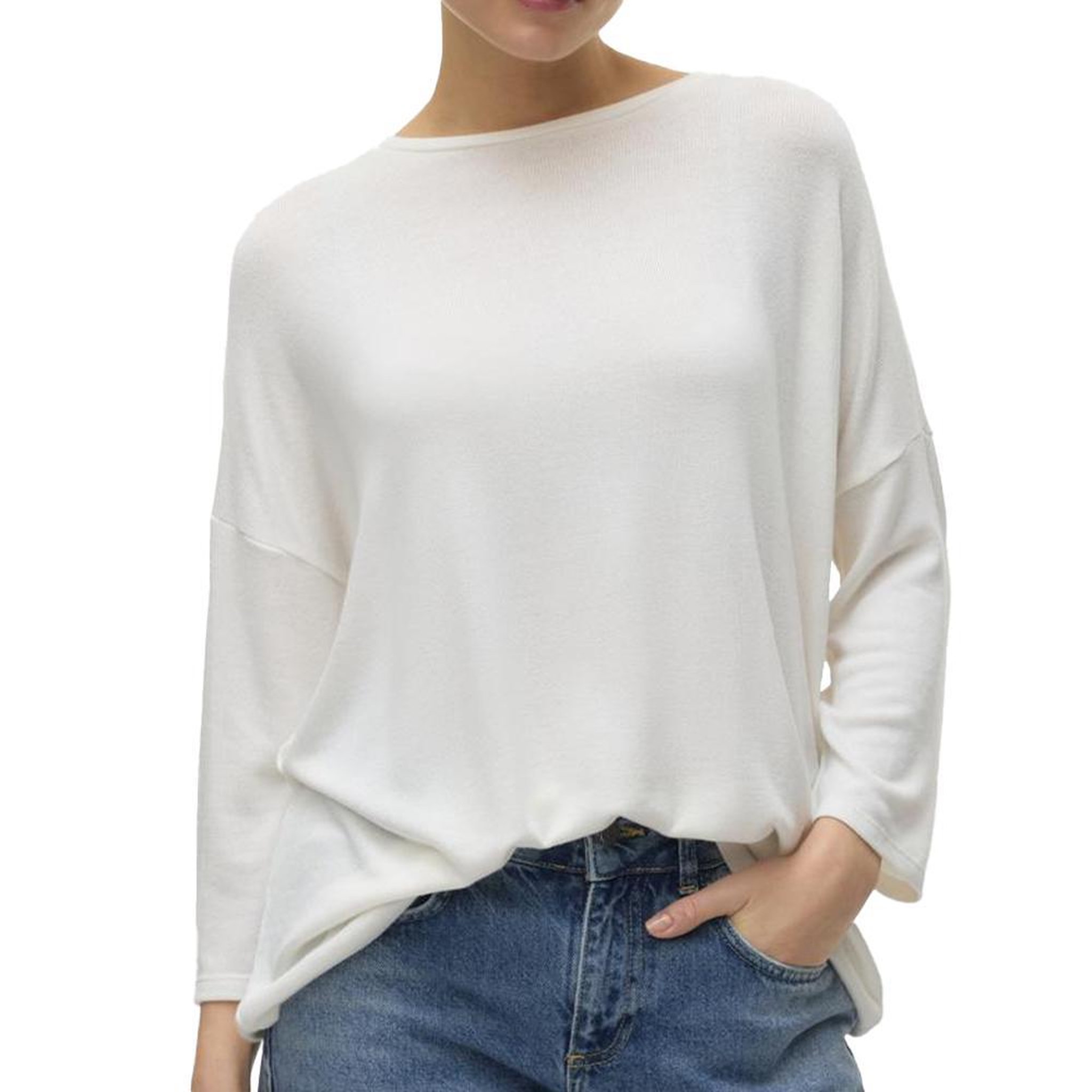Vero Moda Pull Blanc Femme Vero Moda Brianna. Coloris disponibles : Blanc