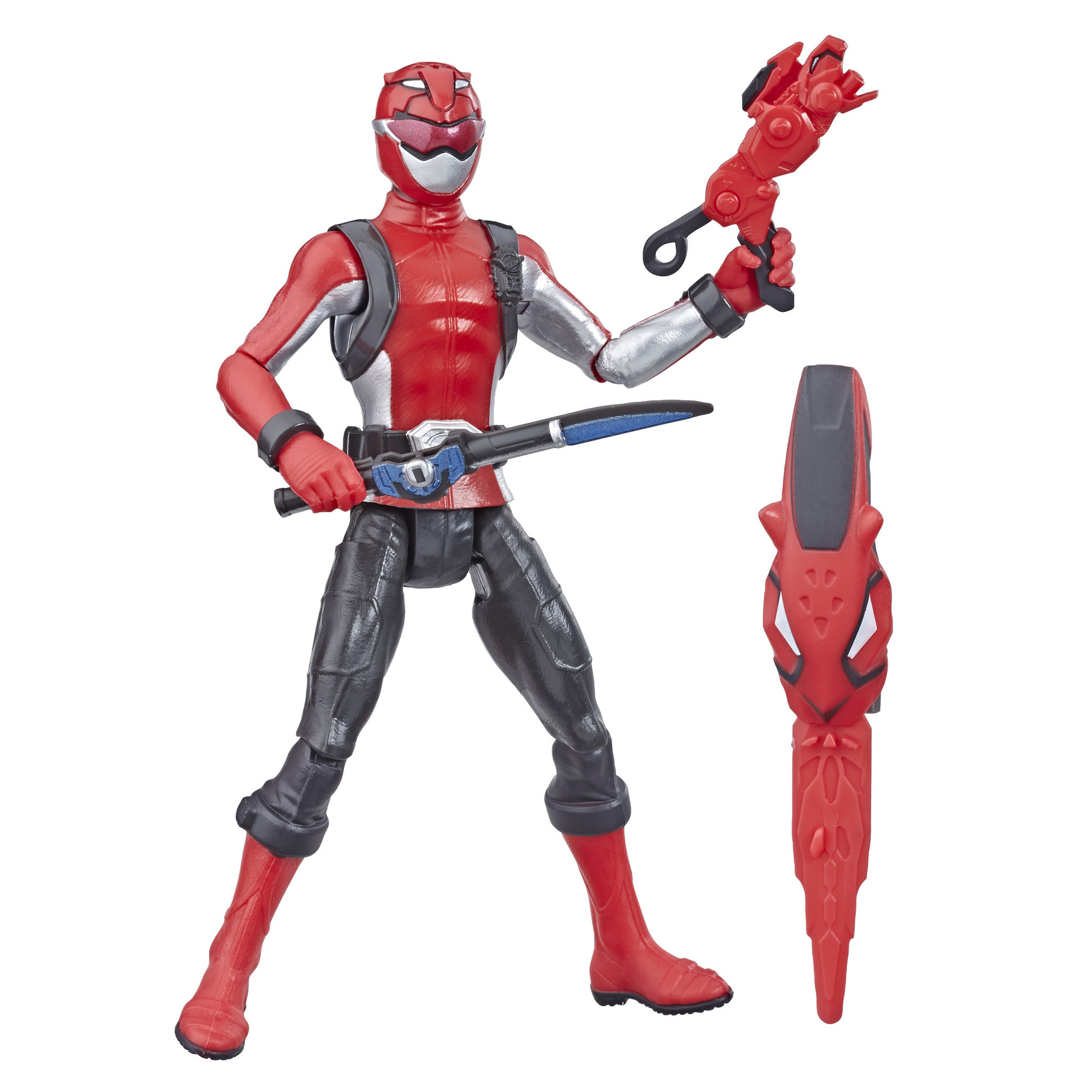Voir la diapositive 1 : HASBRO Figurine articulée Ranger 15 cm - Power Rangers Beast Morphers