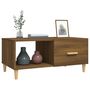 Voir la diapositive 5 : VIDAXL Table basse chene marron 89,5x50x40 cm bois d'ingenierie