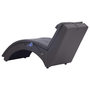 Voir la diapositive 4 : VIDAXL Chaise longue de massage avec oreiller Gris Similicuir