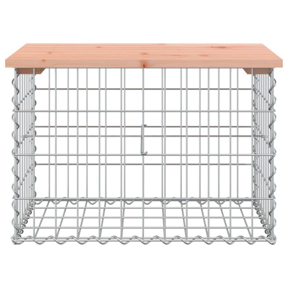 VIDAXL Banc de jardin design gabion 63x44x42 cm bois massif de douglas