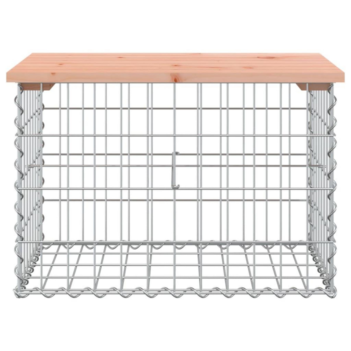 VIDAXL Banc de jardin design gabion 63x44x42 cm bois massif de douglas