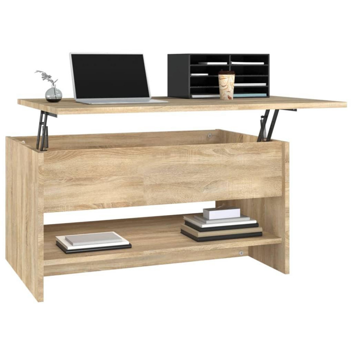 VIDAXL Table basse Chene sonoma 80x50x40 cm Bois d'ingenierie