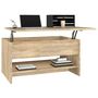 Voir la diapositive 4 : VIDAXL Table basse Chene sonoma 80x50x40 cm Bois d'ingenierie