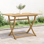 Voir la diapositive 1 : VIDAXL Table pliable de jardin 120x70x75 cm bois d acacia solide