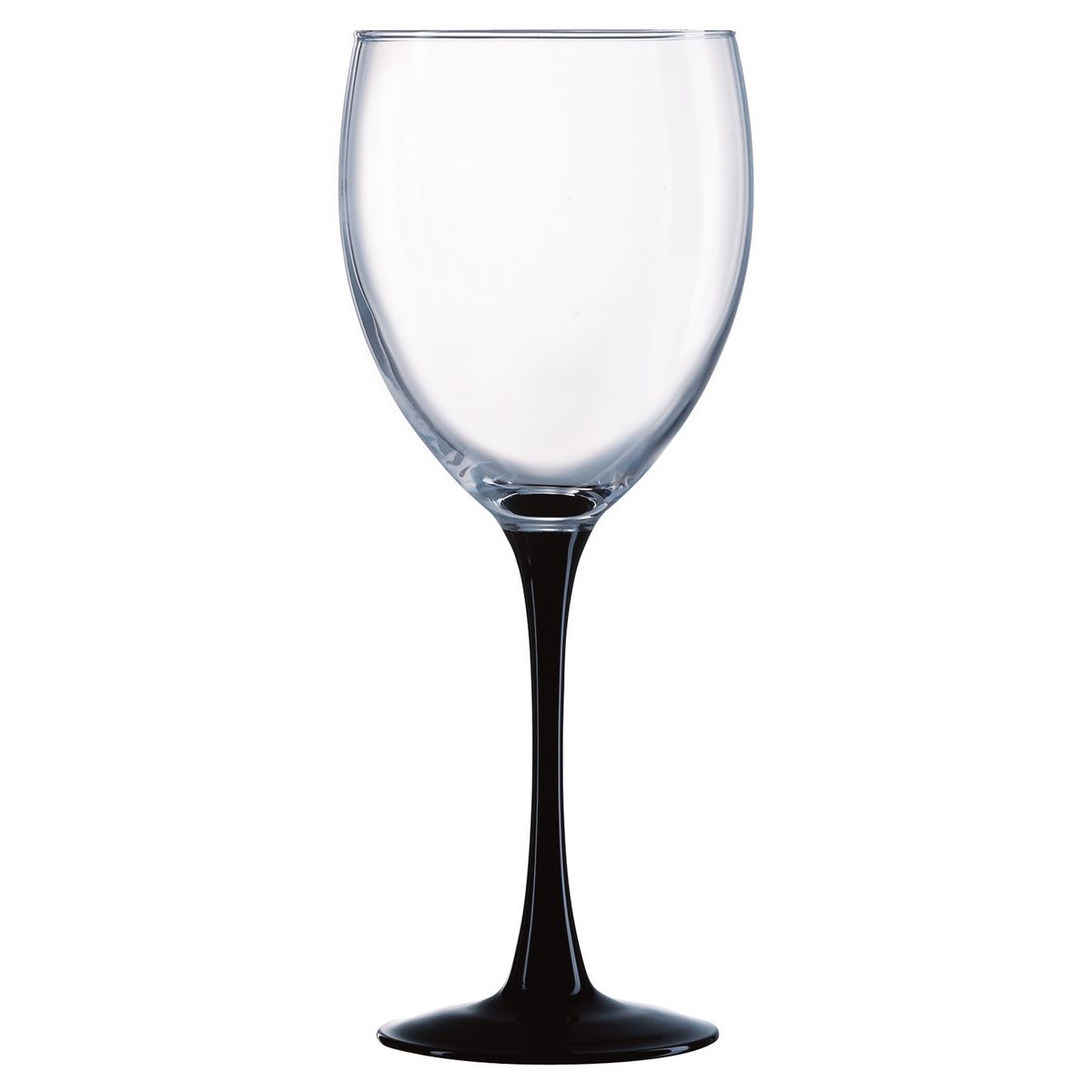 LUMINARC Lot de 4 Verres à pied Domino noir