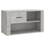 Voir la diapositive 2 : VIDAXL Armoire a chaussures Gris beton 80x35x45 cm Bois d'ingenierie