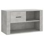 Voir la diapositive 2 : VIDAXL Armoire a chaussures Gris beton 80x35x45 cm Bois d'ingenierie