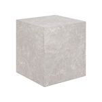 LISA DESIGN Pula - bout de canapé - effet marbre - 40 cm. Coloris disponibles : Beige