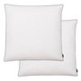 Voir la diapositive 1 : VIDAXL Oreiller lot de 2 Remplissage de duvet leger 80 x 80 cm Blanc