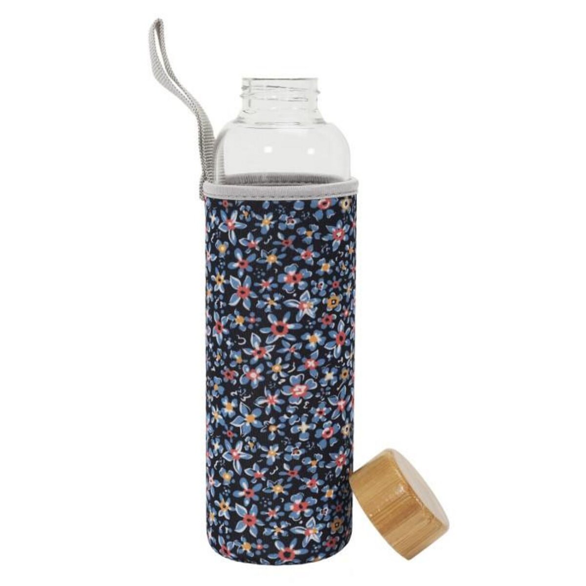 Paris Prix Coffret Bouteille & Couverts  Pochette  50cl Bleu