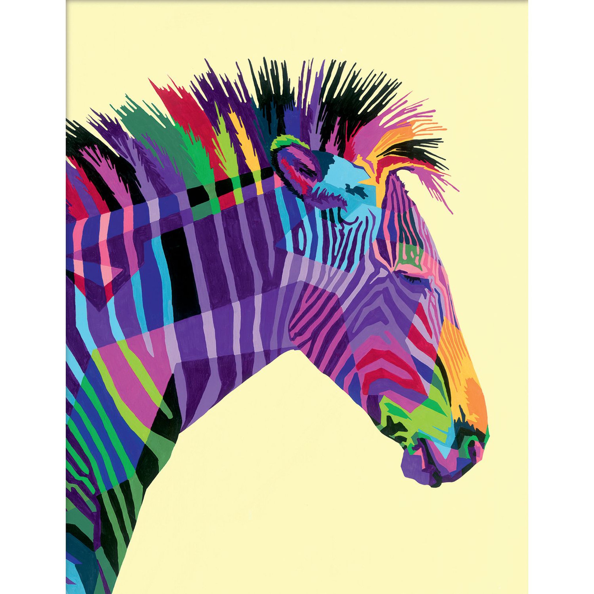 Voir la diapositive 3 : RAVENSBURGER Tableau Zèbre- 24x30 cm - CreArt