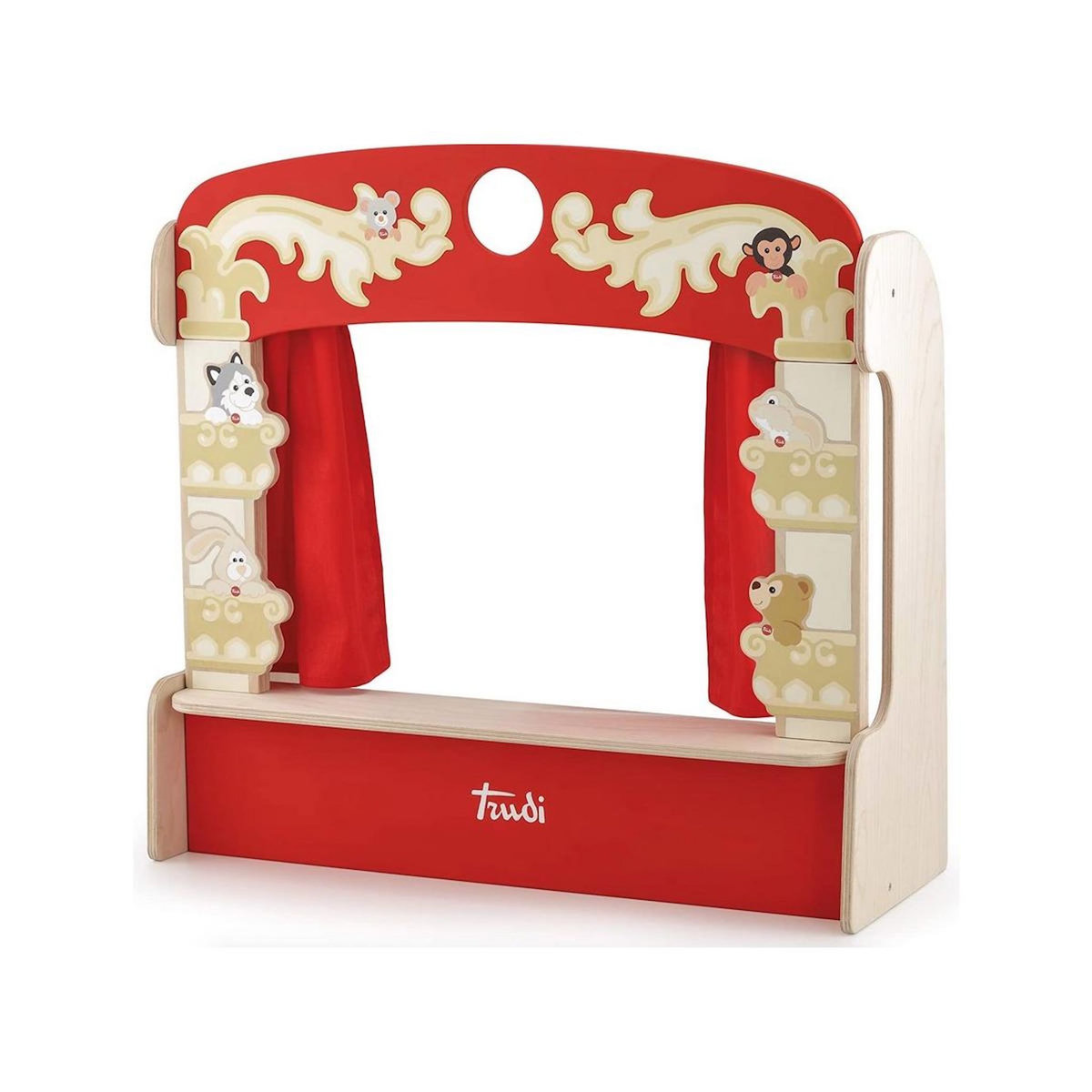 Trudi theatre en bois pour marionnettes