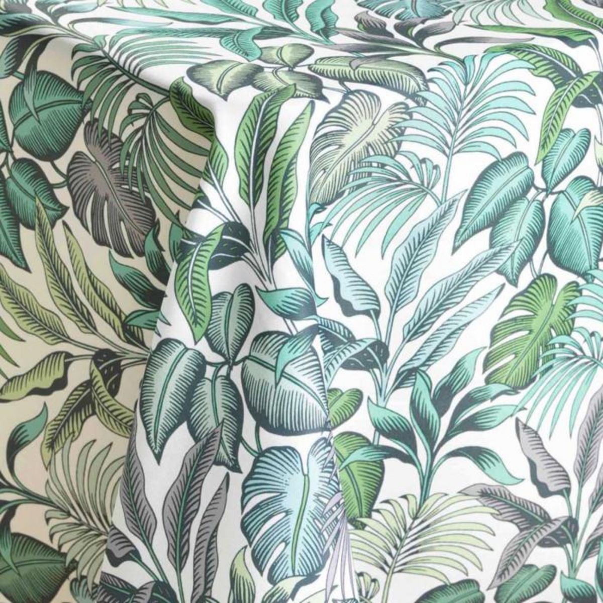 Paris Prix Nappe Antitache Imprimé  Stylis  145x240cm Vert