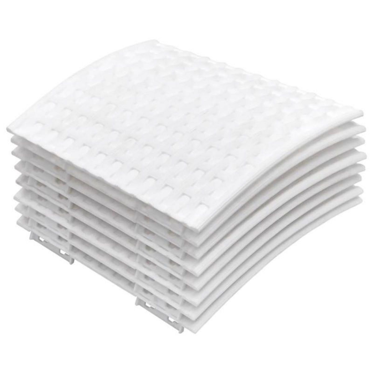 VIDAXL Jupe de sapin de Noël blanc Ø65x23 cm plastique