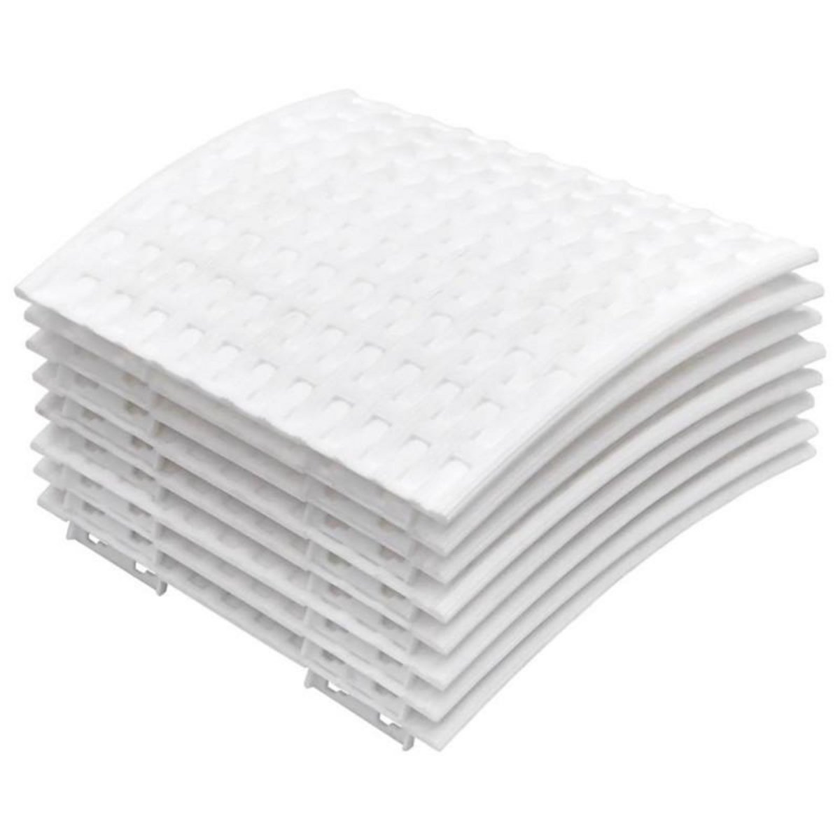 VIDAXL Jupe de sapin de Noël blanc Ø65x23 cm plastique