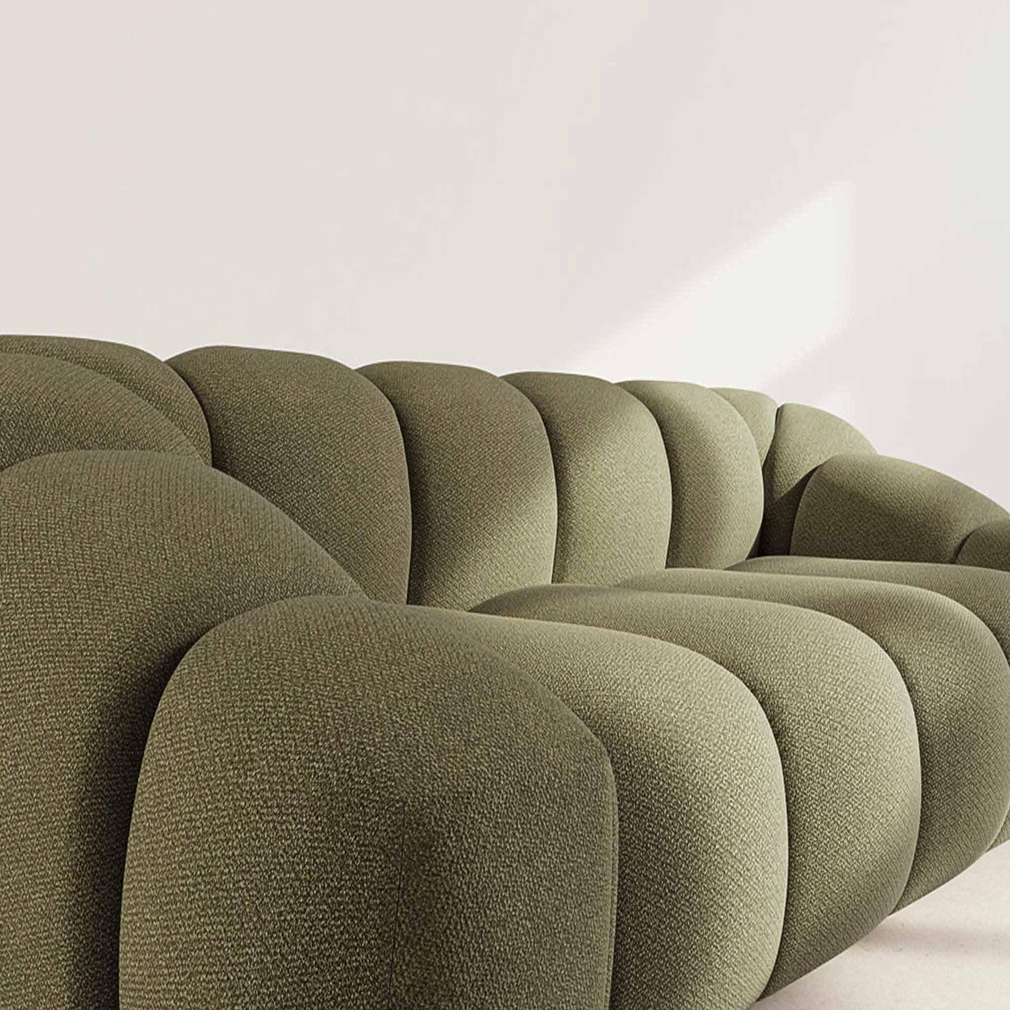 Voir la diapositive 4 : LISA DESIGN Ava - canapé 3 places en velours texturé