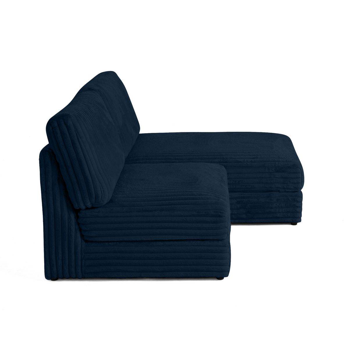 LISA DESIGN Jasper - canapé d'angle modulable 3 places - en fausse fourrure côtelée